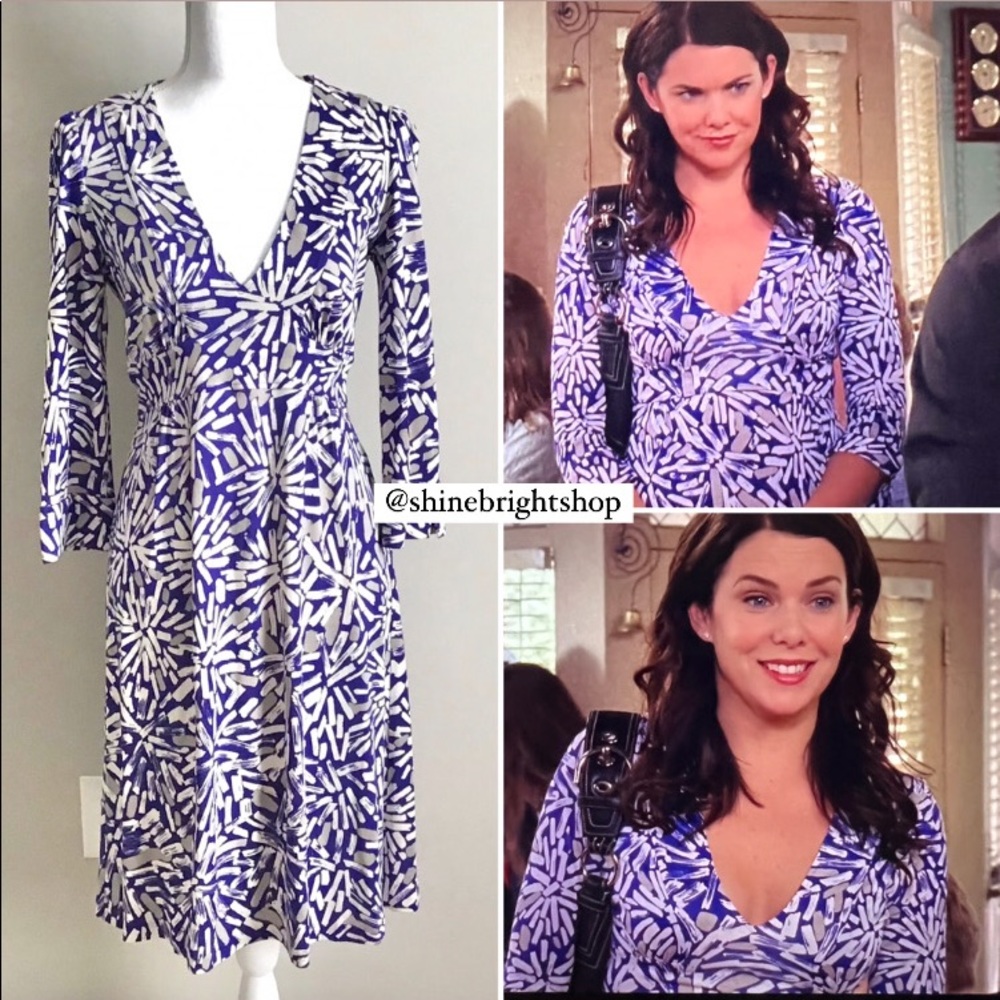 NWT Early 2000s Vintage Silk Dress ASO Lorelai Gilmore in Gilmore Girls - Picture 3 of 16